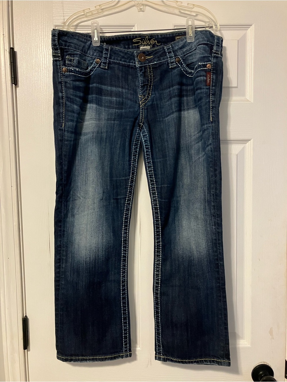 Silver Jeans Co. Santorini Capri Jeans Womens Denim Size W34